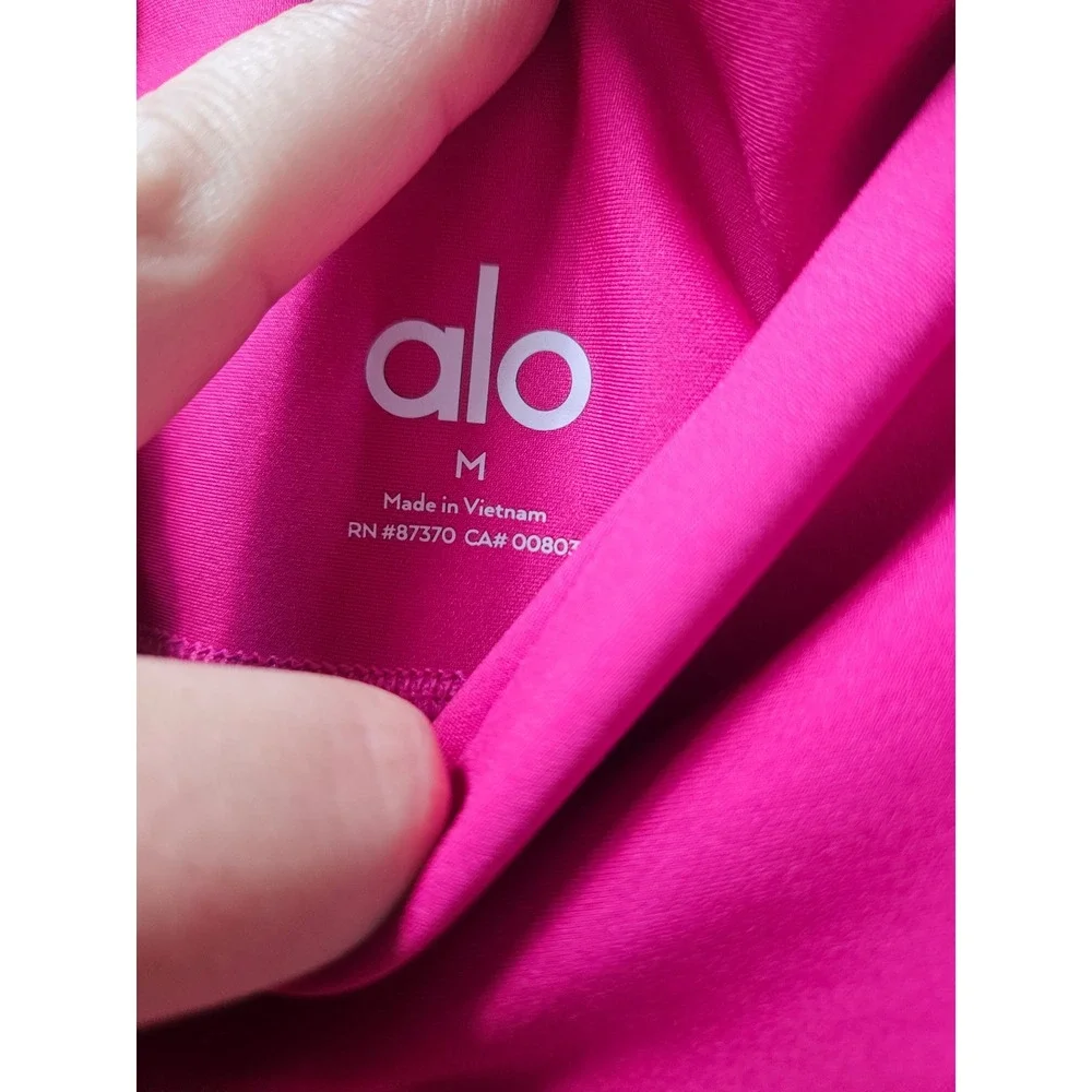 Alo Yoga High Waist Airbrush Leggings Pink Womens Medium W5473R